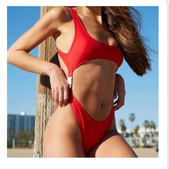 forever 21 red one piece swimsuit